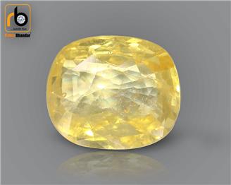 Natural Heated & Treated Certified Yellow Sapphire (Pokhraj) 2.94 cts. ( 67383 )